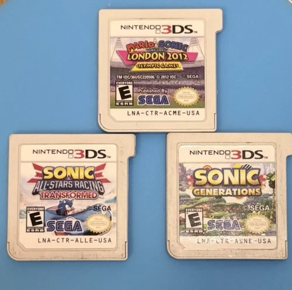 3Ds Sonic Bundle - All Star Racing - generations - Mario & Sonic Olympics